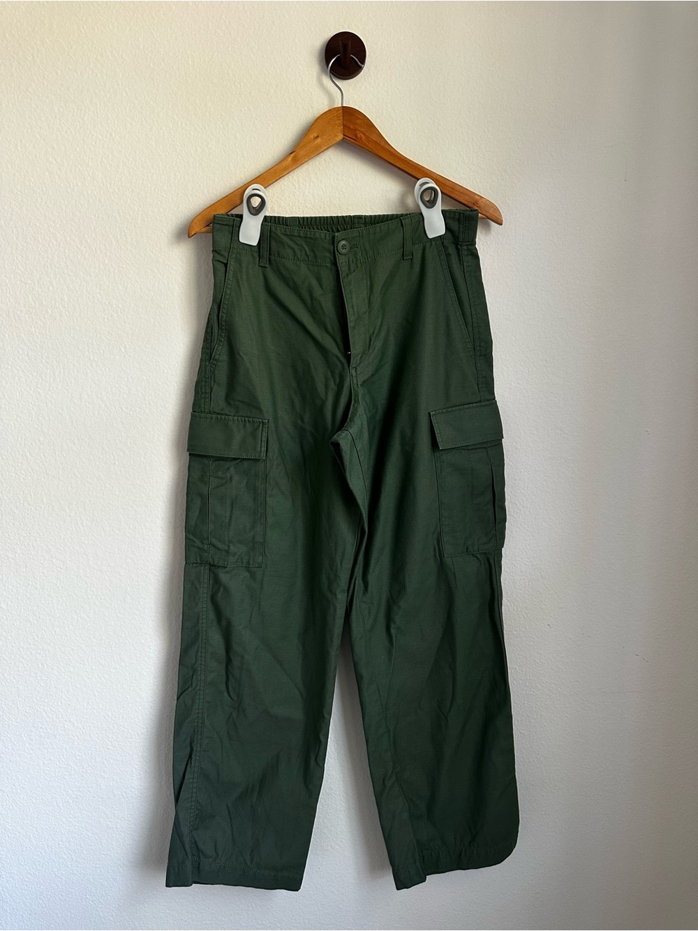 UNIQLO Olive/army Green Cotton Cargo Pants XS